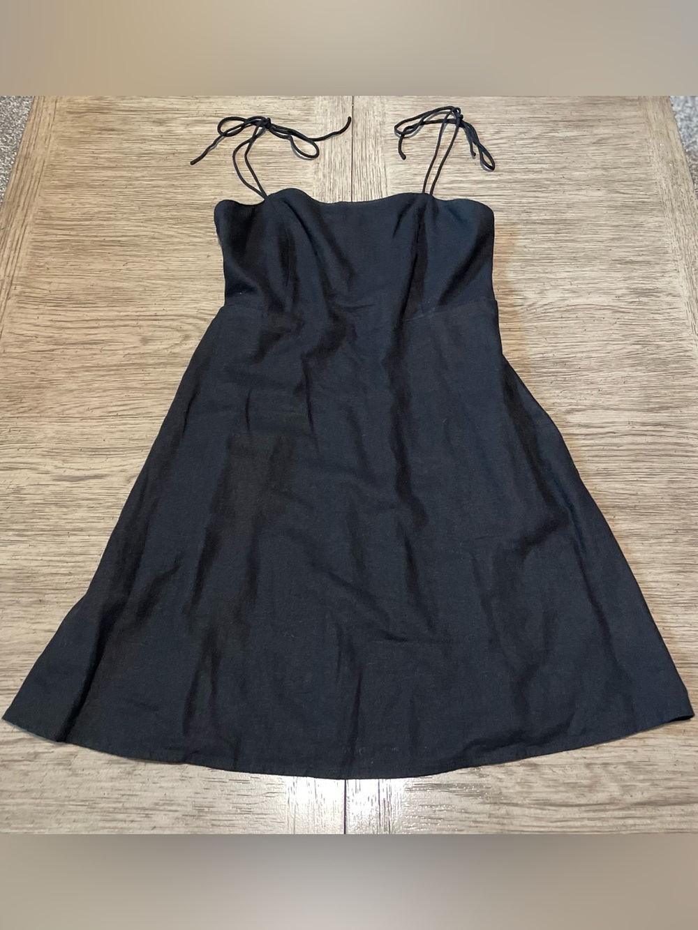 Old Navy women’s linen dress, black, medium, HAS POCKETS!